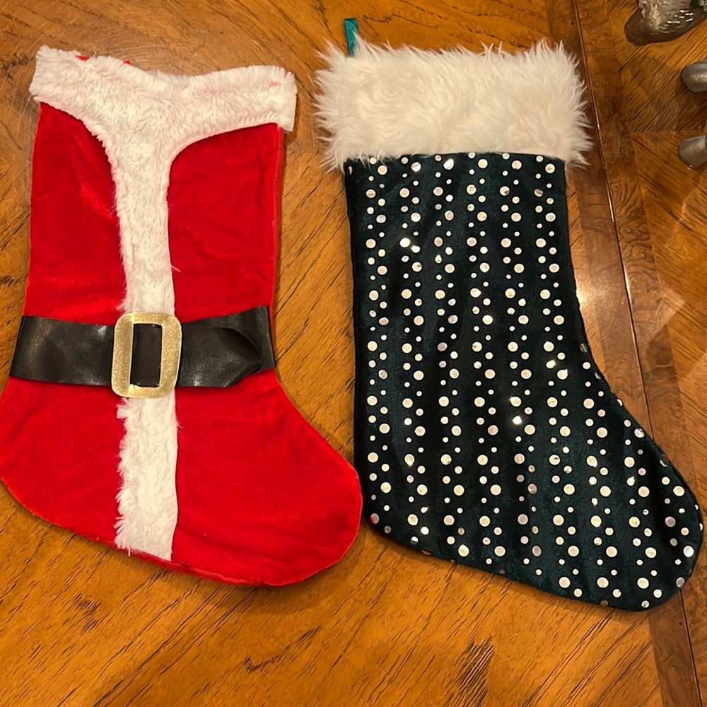His and Hers Christmas stockings! Super cute!